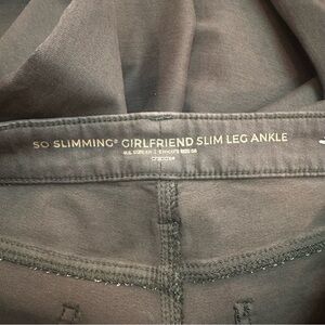 Chicos Women's 0R So Slimming Girlfriend Ankle‎ Pants Striped Women's 4R Jeans